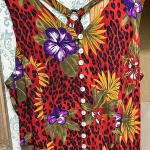 Floral Button-Down Women Dress
